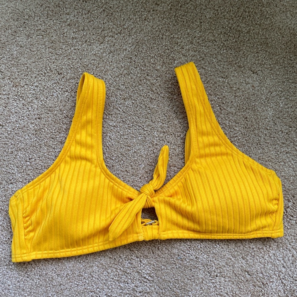 Yellow ribbed bikini set from Target - Picture 2 of 4